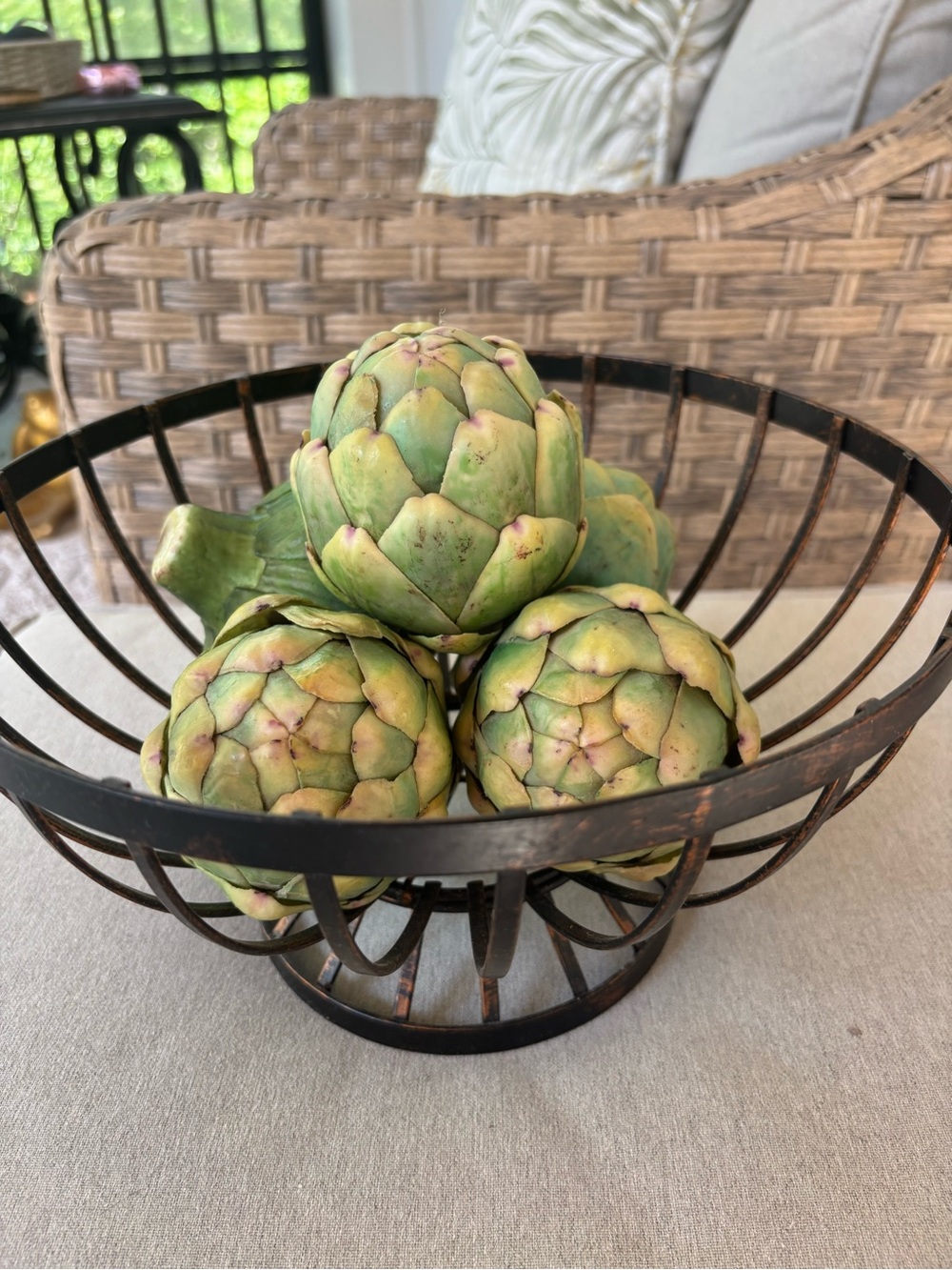 Decorative faux Artichokes
